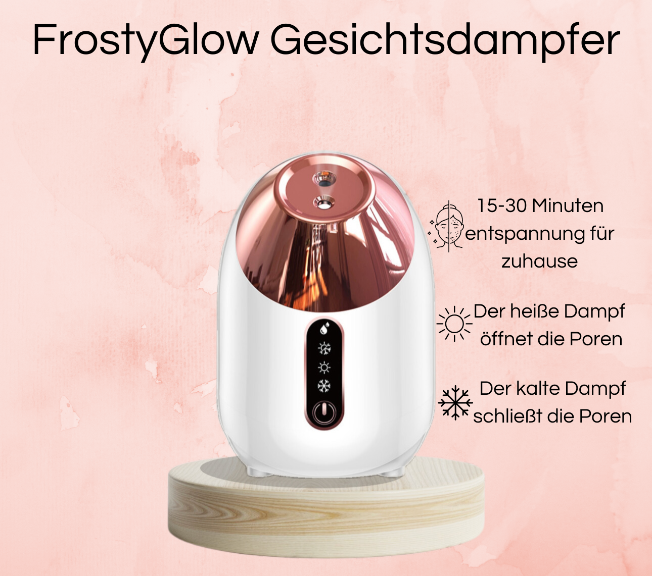 FrostyGlow Gesichtsdampfer